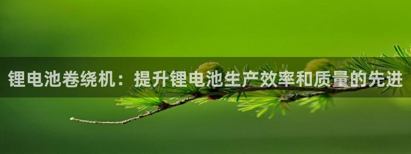尊龙人生就是博D88：锂电池卷绕机：提升锂电池生产效率和质量的先进